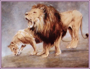 Animal Painting - león 5